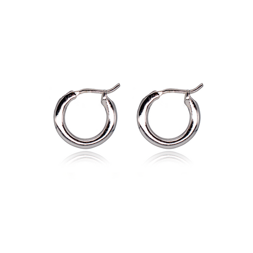 Mili Silver Hoops